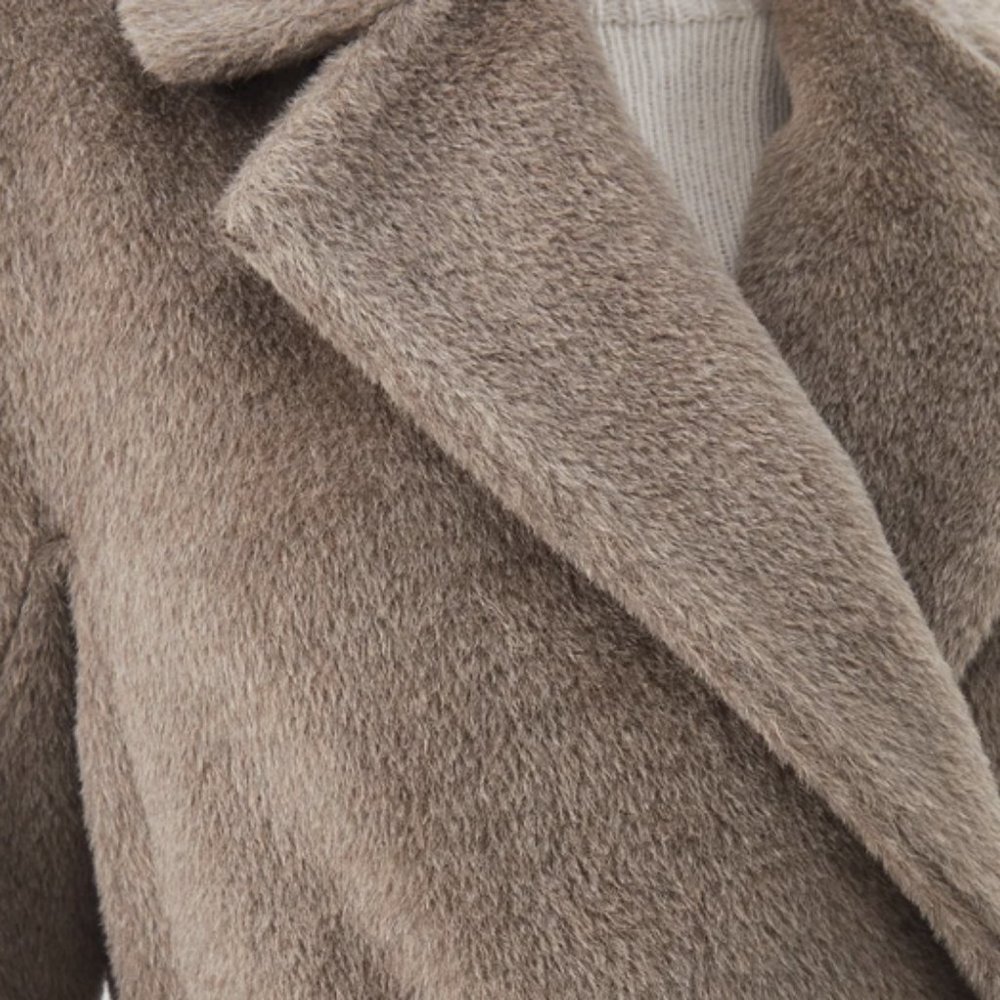 S Max Mara Malesia Coat, Beige Size 4 - Picture 12 of 16